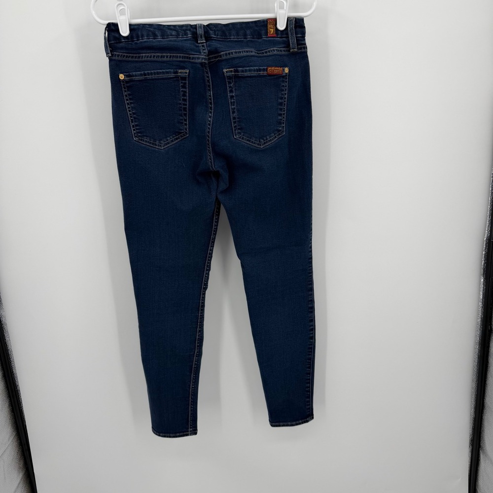 7 For All Mankind Skinny Jeans Womens 29 Blue Blair Denim Ankle Stretch